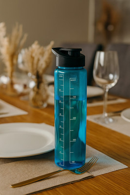 Divine Enterprise 1000 ml Plastic Bottle(Pack of 1, Blue)