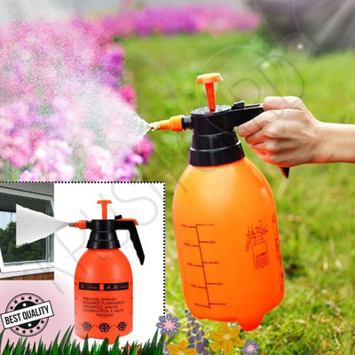 GETWYND Garden Pump Pressure Sprayer Lawn Sprinkler Water Mister Spray Bottle for Plant 2 L Water Cane(Orange, Pack of 1)