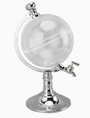 ShoppersHub PNQ Transparent 2 litres Globe Shaped Juice Dispenser Bottom Loading Water Dispenser