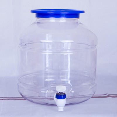 BLVD Plastic Bottle Water Dispenser with Tap, Transparent Bottle, Water Container Bottom Loading Water Dispenser