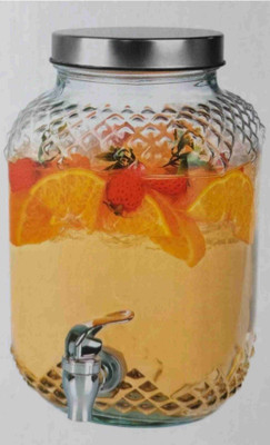 Starpath 4 Litre Glass Juice Dispenser - Water Pitcher for & Beer Dispenser Detox Water Bottled Water Dispenser