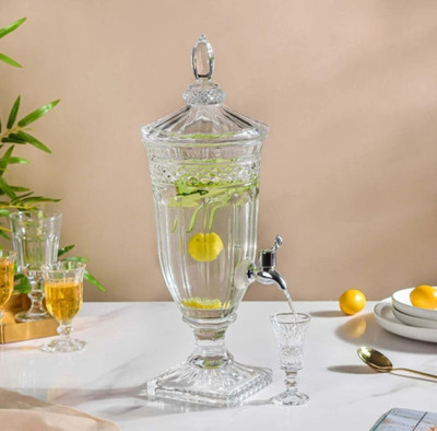 DSRPC Glass Dispenser for Water, Juice, Liquor Dispenser With Tap Bottled Water Dispenser