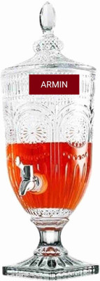 Armin 2 LITER Mason Jar Beer Drink Dispenser Glass Pitcher with tap Bottled Water Bottom Loading Water Dispenser