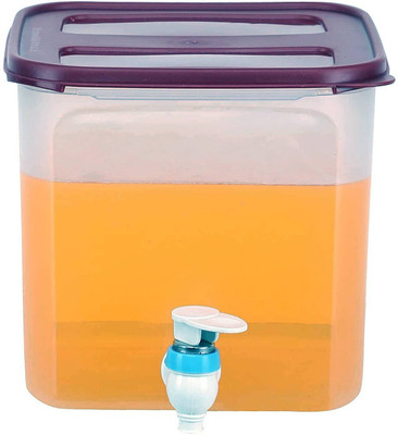 Cutting EDGE Dispenser Jar for Juice, Drink, Water and Beverages 4.5L Capacity with Black Lid Bottom Loading Water Dispenser