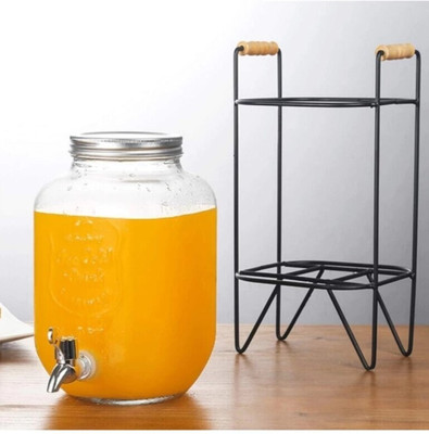 Sarsawal Mason Jar Glass 5000ML With stand Bottom Loading Water Dispenser