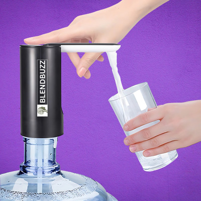 Blend Buzz Rechargeable Electric Water Pump with Foldable Nozzle for 20L Bottles Bottled Water Dispenser