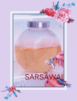 Sarsawal Glass Pickle Jar  - 5000 ml(White)