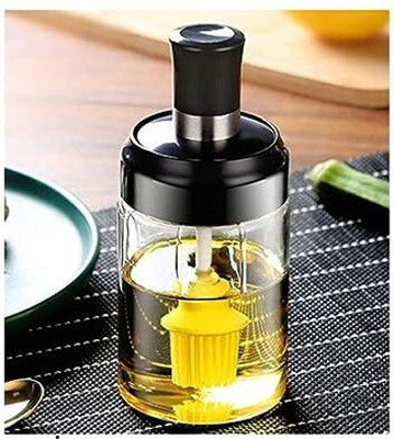Shyam Export Oil Dispenser Bottle Jar - 300 ML Jar with Brush for Ghee, Butter Bottled Water Dispenser