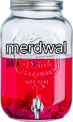 merdwal Glass Utility Container  - 4000 ml(Clear)
