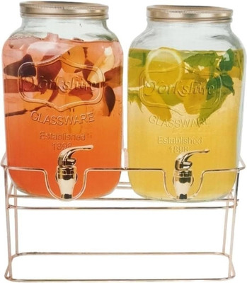 Dautaniya Dispenser with Gold Stand and Tap Set of 2 Pieces Bottom Loading Water Dispenser