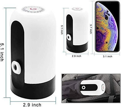 ShineTex Foldable Two-Tube Water Outlet, 1200Mah Battery Bottom Loading Water Dispenser