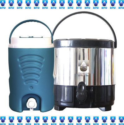 BLVD 5 L Aqua Blue and 10 L SILVER Jug Bottled Water Dispenser