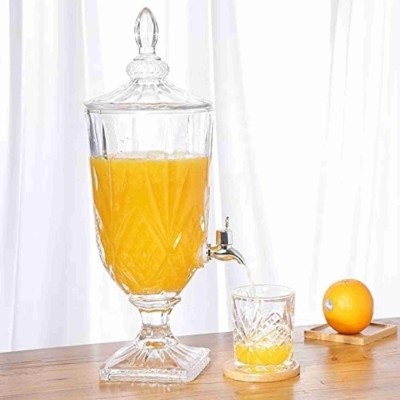 Armin Table Top Manual Juice and Water Beverage Dispenser Glasses 2L Bottom Loading Water Dispenser