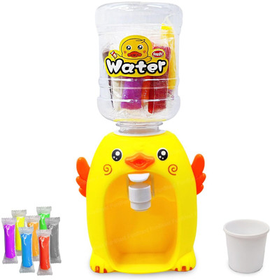 Kidry Small Cute Multicolor Duck Water Dispenser with Multicolor Best Gift Art Clay(200 g)
