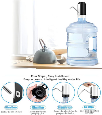 ELRINZA Automatic Drinking Water Jug for Universal 2-5 Gallon Office Camping Kitchen Bottom Loading Water Dispenser