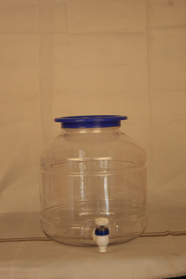 BLVD Water Dispeneser Bottle Jar 10 Liter Water Container, Set-1, White Bottom Loading Water Dispenser