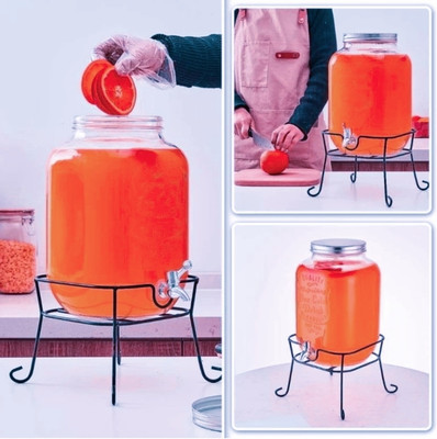 Sarsawal GLASS JUICE WATER DISPENSER 5000ML Bottom Loading Water Dispenser