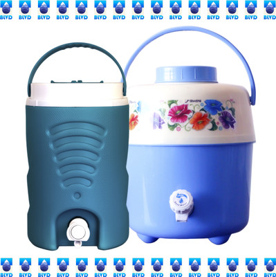 BLVD 5 L Aqua Blue and 10 L Sky Blue Jug Bottled Water Dispenser