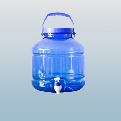 BLVD 10 Liter Plastic Water Bottle Dispenser Strong Handle & Duarable Tap, Set-1 Bottom Loading Water Dispenser