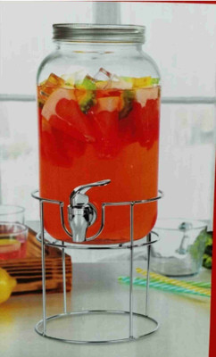 Armin Glass Dispenser with tap and Black Stand Bottom Loading Water Dispenser