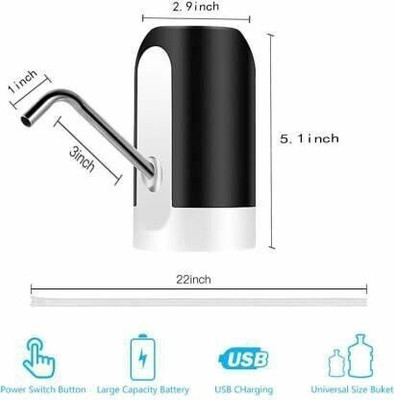 5teknova Automatic Wireless Water Can Dispenser Pump for 20 Litre Bottle Can V1 Bottled Water Dispenser
