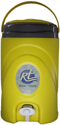 Rt New 5 Liter Yellow Insulated Plastic Water Jug Camper jar Bottled Water Dispenser