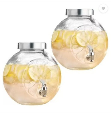 TRILOKNKS 5 Litre Glass Juice Dispenser Bottom Loading Water Dispenser