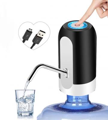 ACU-CHECK Automatic USB Charging Wireless Water Can Dispenser Pump for upto 25 Ltr Bottle Bottled Water Dispenser