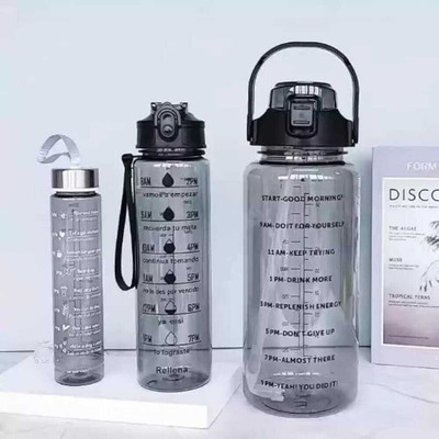 THAKURHUB 1000 ml Silicone Bottle(Pack of 3, Black)