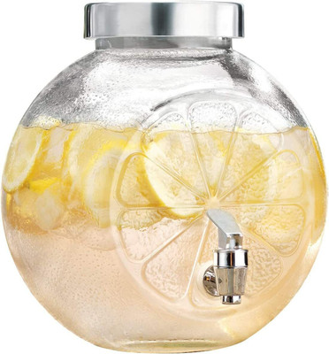 HALO NATION Mason Jar Glass tank with Tap & Lid Beverage Dispenser Jar Juice Barrel Pitcher Bottom Loading Water Dispenser