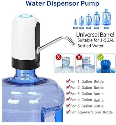 BELLE MAIN Electric Water Dispenser Pump for Bottles Rechargable Bottom Loading Water Dispenser