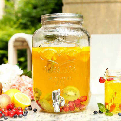 SMILERY Glass Utility Container  - 5000 ml(Clear)