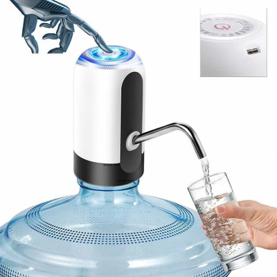 PairiT Glass Drink Jug with Tab and Stand, Transparent Juice Jar Bottled Water Dispenser