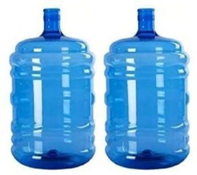 BLVD 20 Litre Water Bottle/Water Jar/Container/Can Bottled Water DispenserPlastic Water Dispenser Bottle, 20L, Set of 2, Blue Bottled Water Dispenser