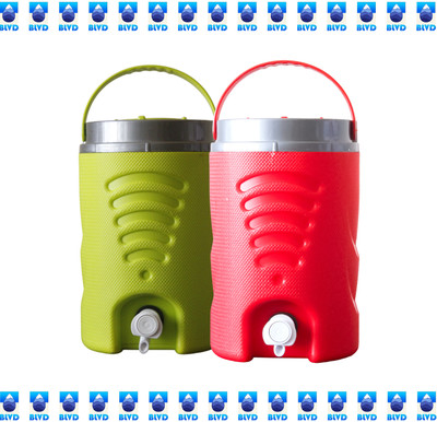 BLVD 5 Liter Water Jar Dispener 5 L Red & 5 L Green Cold Water Pack-2 Bottom Loading Water Dispenser