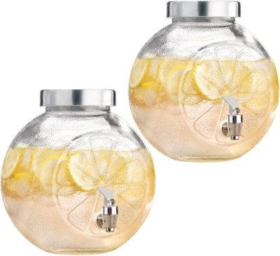 Dautaniya 2pc Cold Water Mason Jar Beer Dispenser, Beverage Drink Dispenser, capacity 5 L Bottled Water Dispenser