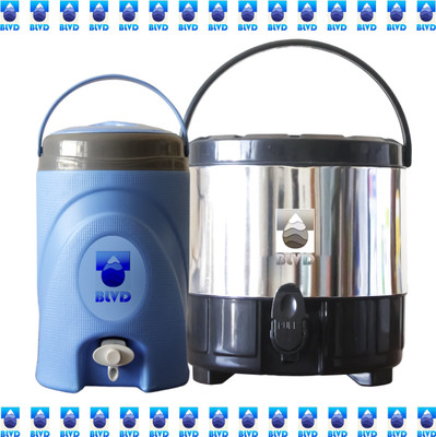 BLVD Water Bottle Dispenser 6 Liter, Table Top Bottom Loading Jar Blue & Black 2nos Bottom Loading Water Dispenser