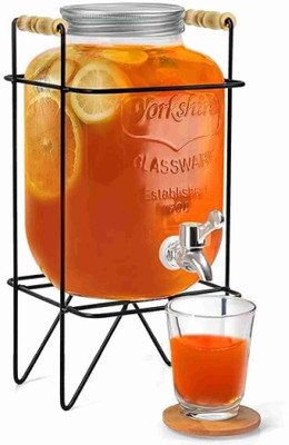 Armin Lamon tea Mason Jar Glass 5000ML With stand Bottom Loading Water Dispenser