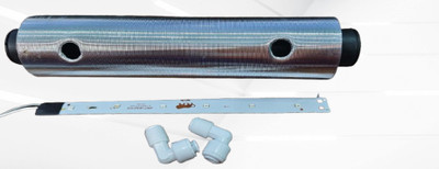 AQUA SRI Ro Barrel UV LED Light(+2ELBOW)_J37 Solid Filter Cartridge(0.1, Pack of 3)