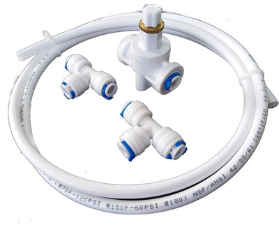 OPZET INDIA Switch Valve with 2 Pcs T Connectors and 1 Mtrs 1/4 Inch Pipe Solid Filter Cartridge(0.5, Pack of 1)