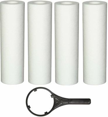 MG WATER SOLUTION PP Spun Filter Sediment Filter 10 Inch Suitable for All Type of RO/UV/UF Water Purifier Systems Solid Filter Cartridge(0.5, Pack of 5)