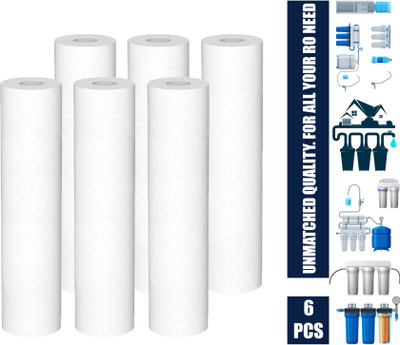 OceansDrop Pack Of 6 PCS High Density 5 Micron pp spun filter candle Solid Filter Cartridge(0.005, Pack of 6)