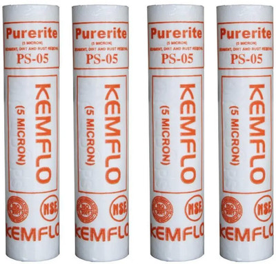 AuraWater KEMFLO Water Filter Candle Cartridge Suitable for All Water Purifier 10inch_N34 Solid Filter Cartridge(5, Pack of 4)
