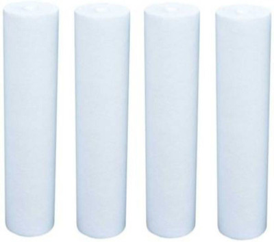 BRIJWASI 10inch 5 Micron Melt Blown PP Spun Water Filter Candle Polypropylene Sediment Filter Cartridge Pre Filter Candle Prefilter Inline Filter Kemflow Purerite Pre Bowl Housing for RO UV UF Mineral Water Purifiers Filter Service 10” Pleated Filter Cartridge Solid Filter Cartridge(0.05, Pack of 4)
