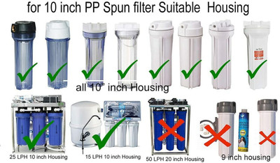 ANSH BEAUTY PRO Spare Parts Pre-Filter Bowl Set with Two 10 Inch Spun Filter and Spanner Solid Filter Cartridge(0.005, Pack of 1)