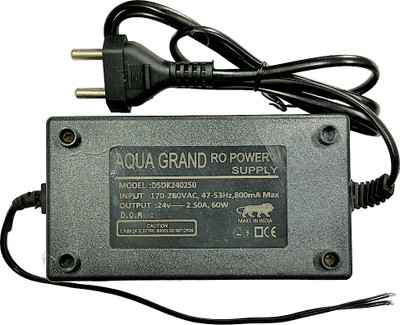 BALRAMA RO SMPS Power Supply Adapter 24V 2.5A Adaptor Water Purifiers 24 Volt 2.5 Amp 60 Watts Computer PSU with 2 SATA Cables(Black)