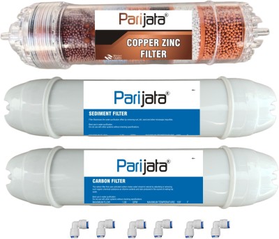 Parijata Sediment filter, Carbon filter and Copper Mineral filter for assembled RO Media Filter Cartridge(5, Pack of 9)
