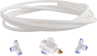 Aameria TDS Controller/Adjuster Kit for Ro Water Purifier 2 Tee Connector & 3 Meter Pipe Solid Filter Cartridge(0.05, Pack of 4)