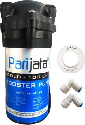 Parijata Gold 100 GPD 24V DC Pump for RO Water Purifier 90PSI motor for RO, Booster pump Solid Filter Cartridge(1, Pack of 1)