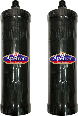 Apeiron Carbon 8inch Fast Filteration Candle For Non-Electric water filter pack of 2 Solid Filter Cartridge(0.9, Pack of 2)